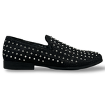 Black with Silver Studs Slip on Shoe image number 1