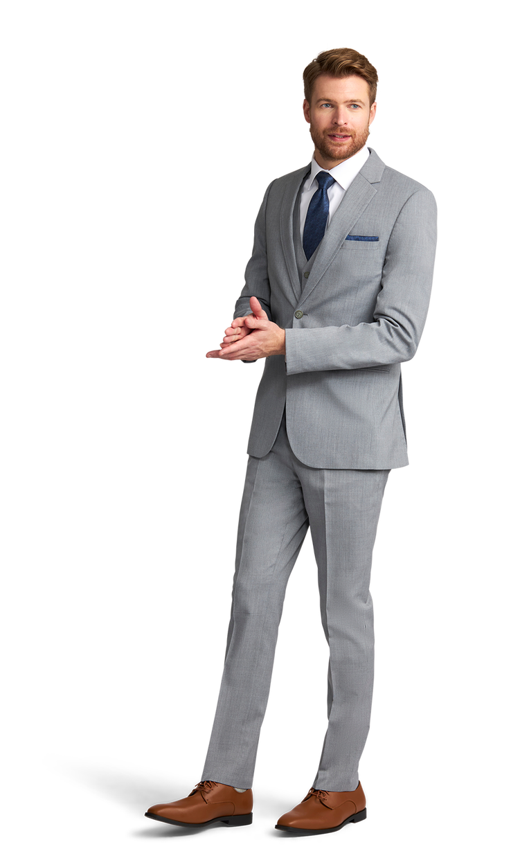 Heather Grey Performance Suit image number 4