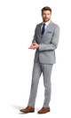 Heather Grey Performance Suit image number 4