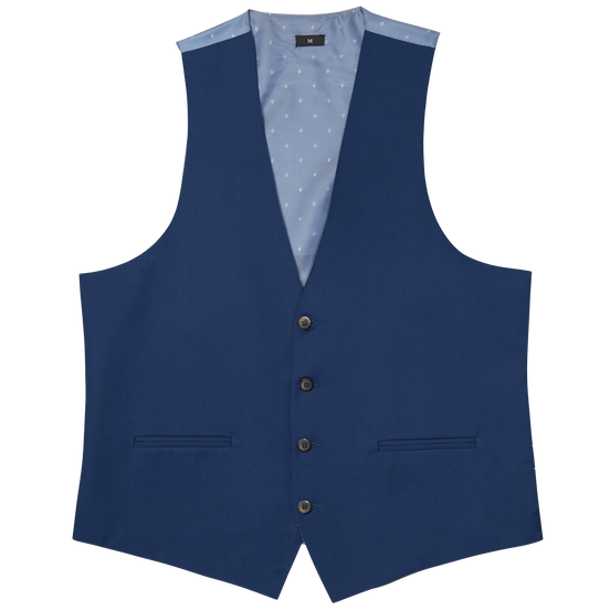 Cobalt Blue Stretch Suit Separates Vest