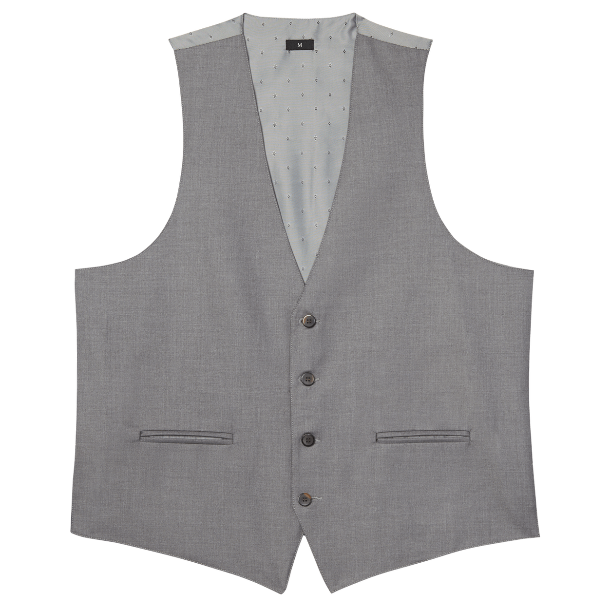 Grey Stretch Suit Separates Vest image number 1
