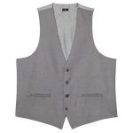 Grey Stretch Suit Separates Vest image number 1