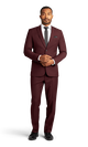Burgundy Stretch Suit Separates image number 1
