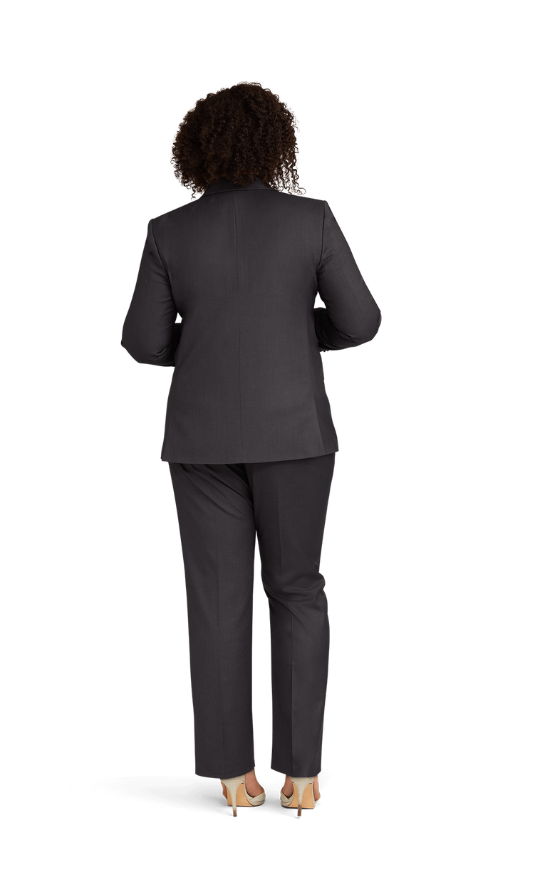 Women's Charcoal Stretch Suit Separates  image number 4