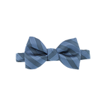 Slate Blue Striped Bow Tie image number 1