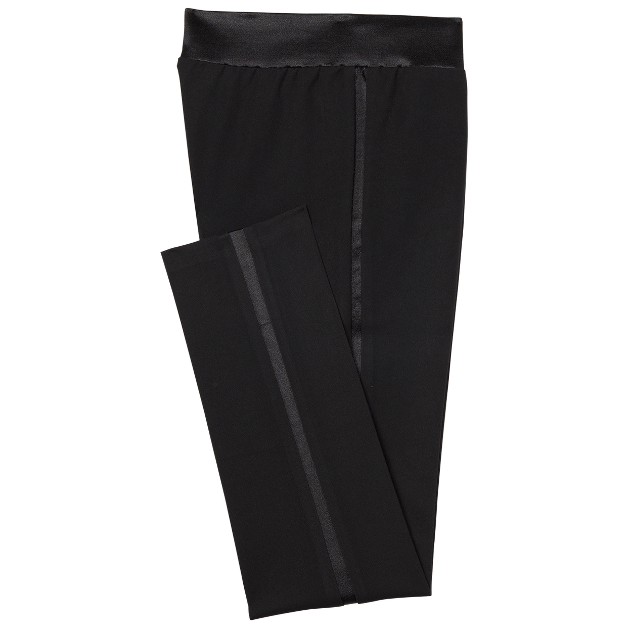 Women's Black Tuxedo Pants image number 1
