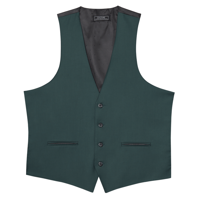 Green Stretch Suit Separates Vest
