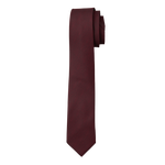 Burgundy Textured Long Tie image number 1