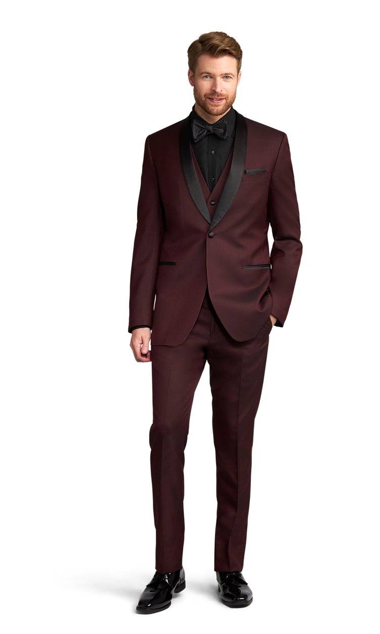 Burgundy Camden Tuxedo image number 1