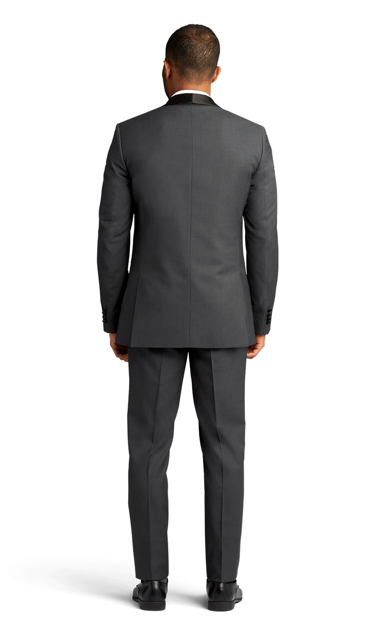 Charcoal Stretch Shawl Lapel Tuxedo Separates image number 4