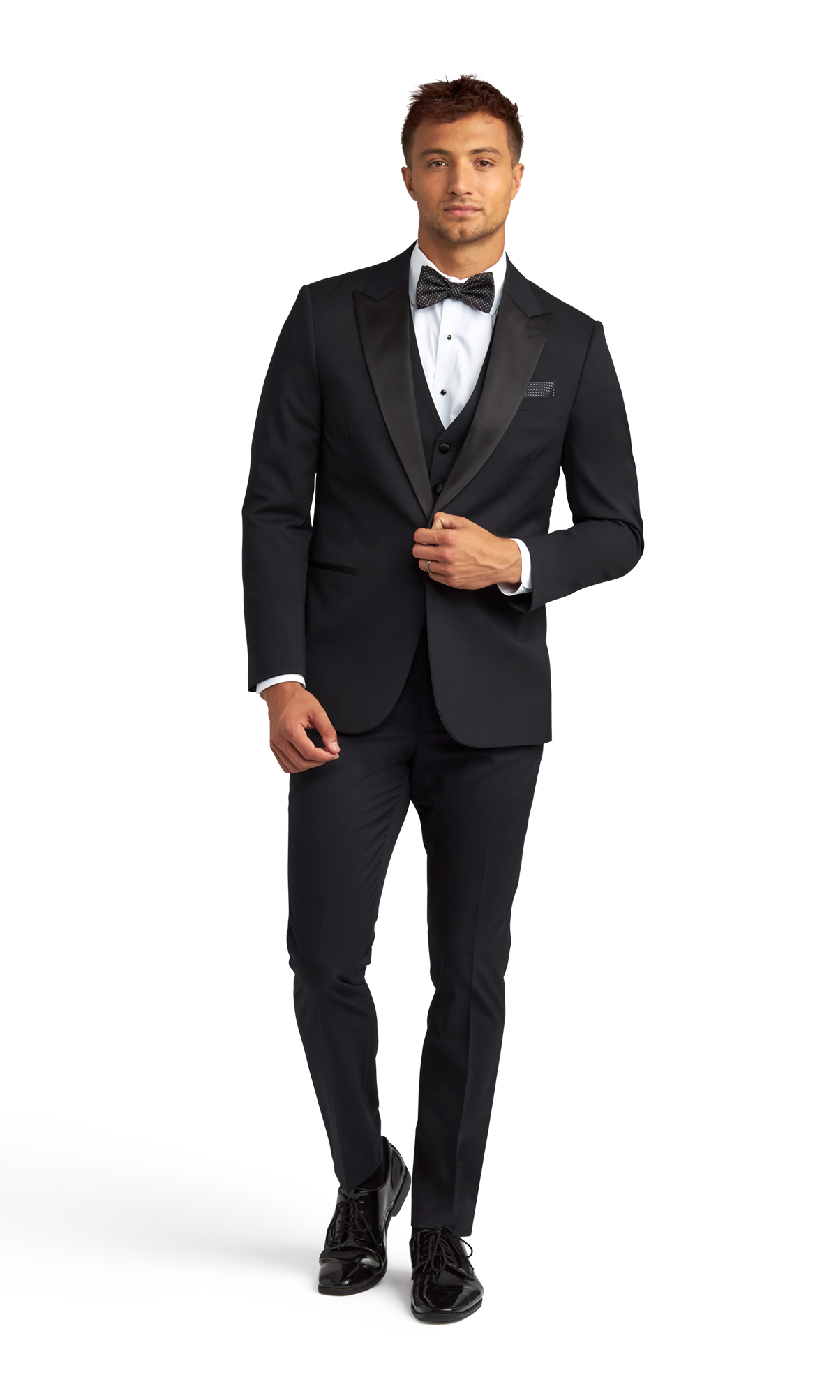 Black Peak Lapel Performance Tuxedo