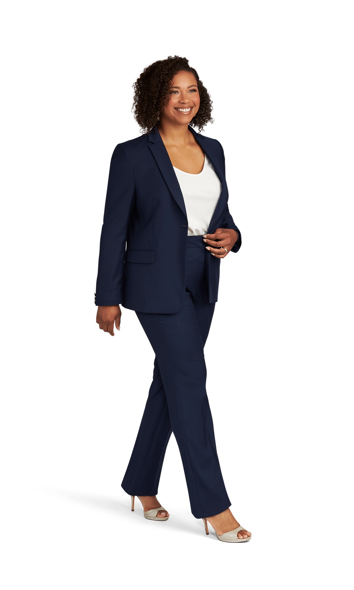 Women's Navy Stretch Suit Separates | Stitch & Tie