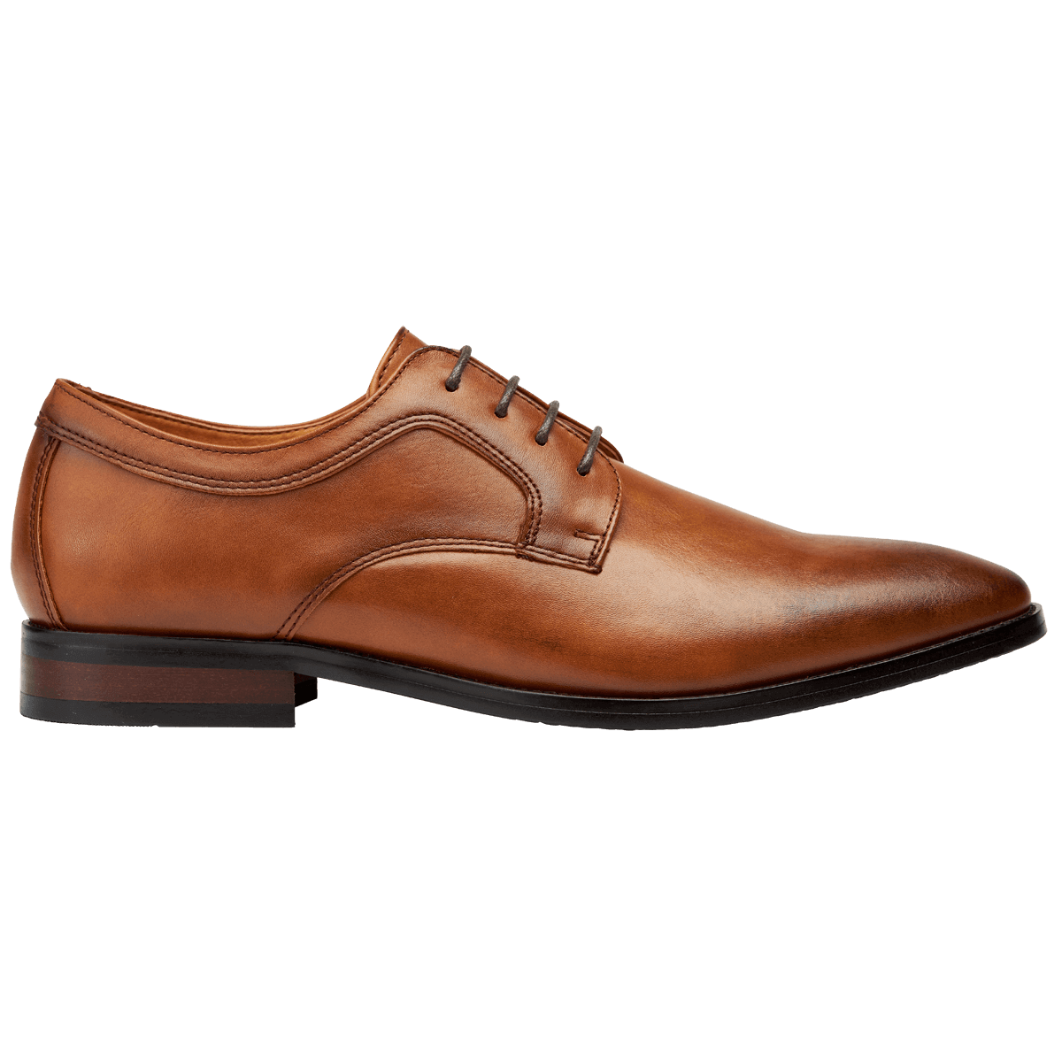 Light Brown Cognac Lace Up Suit Shoe