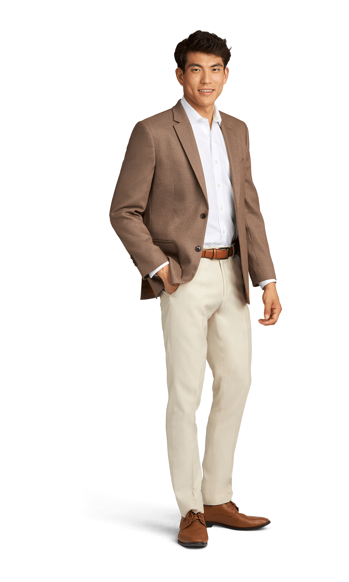 TSJ×TK SUITS BROWN 4 TSJ×TK SUITS BROWN 4 TAYION Mens Classic fit Suit Jacket